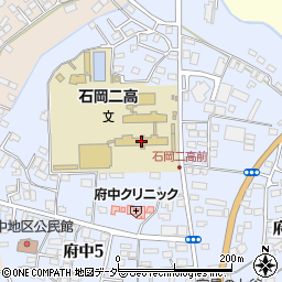 茨城県立石岡第二高等学校周辺の地図