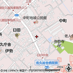 長野県佐久市臼田中町311-1周辺の地図