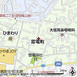 茨城県古河市雷電町8周辺の地図