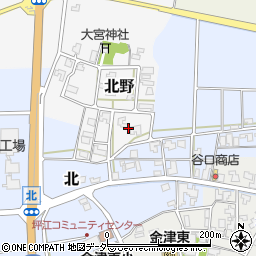 福井県あわら市北野周辺の地図