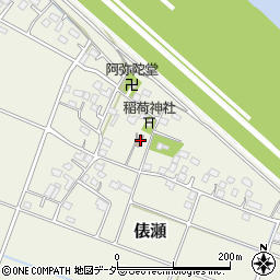 俵瀬公民館周辺の地図