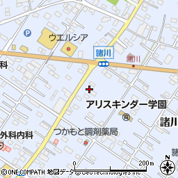 茨城県古河市諸川770周辺の地図