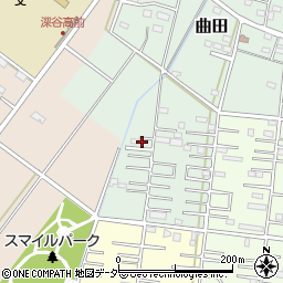 埼玉県深谷市曲田198周辺の地図