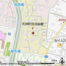 埼玉県深谷市天神町7周辺の地図