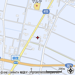 柳生停車場線周辺の地図