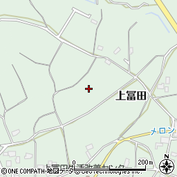 茨城県鉾田市上冨田周辺の地図