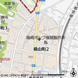 茨城県古河市横山町2丁目周辺の地図