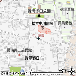 中川病院周辺の地図