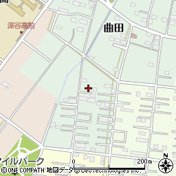 埼玉県深谷市曲田206周辺の地図
