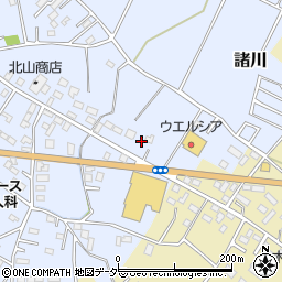 茨城県古河市諸川261周辺の地図