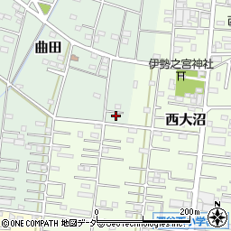 埼玉県深谷市曲田252周辺の地図