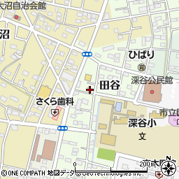 埼玉県深谷市田谷281周辺の地図