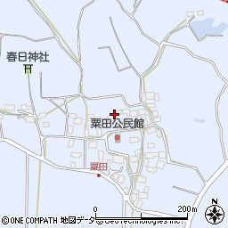 茨城県かすみがうら市粟田周辺の地図