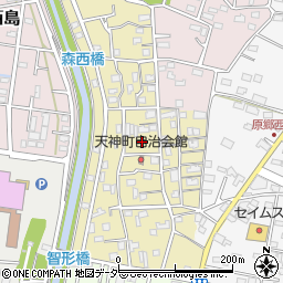 埼玉県深谷市天神町周辺の地図