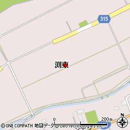 長野県松本市波田渕東周辺の地図
