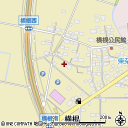 茨城県下妻市横根周辺の地図