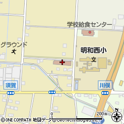 明和町役場　ふれあいセンターポプラ周辺の地図