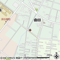 埼玉県深谷市曲田226周辺の地図