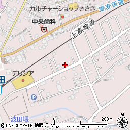 長野県松本市波田下波田5480-3周辺の地図