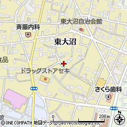 埼玉県深谷市東大沼197周辺の地図