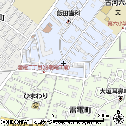 茨城県古河市北町11周辺の地図