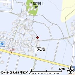 福井県あわら市矢地周辺の地図
