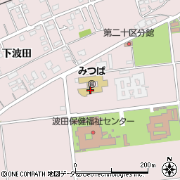 松本市　波田こどもプラザ周辺の地図