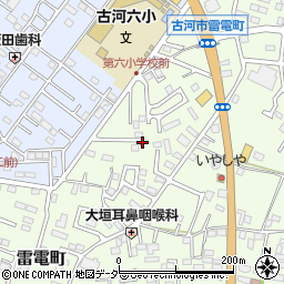 茨城県古河市雷電町12周辺の地図