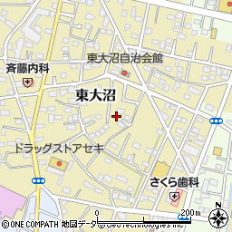 埼玉県深谷市東大沼215周辺の地図