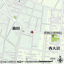 埼玉県深谷市曲田307周辺の地図