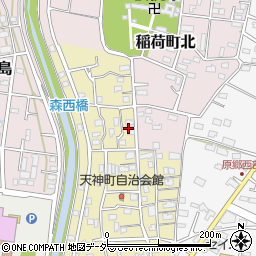 埼玉県深谷市天神町14周辺の地図