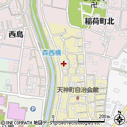 埼玉県深谷市天神町16周辺の地図
