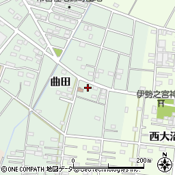 埼玉県深谷市曲田303周辺の地図