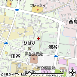 埼玉県深谷市田谷250周辺の地図