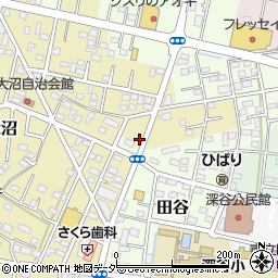 埼玉県深谷市東大沼277周辺の地図