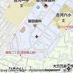 茨城県古河市北町10周辺の地図