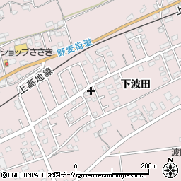 長野県松本市波田下波田5505-7周辺の地図