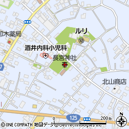 長宮神社周辺の地図