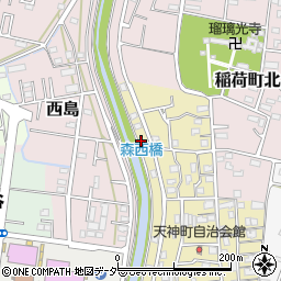 埼玉県深谷市天神町17周辺の地図