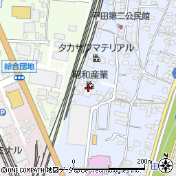 昭和産業松本工場周辺の地図