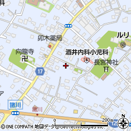 茨城県古河市諸川423周辺の地図