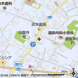 茨城県古河市諸川403周辺の地図