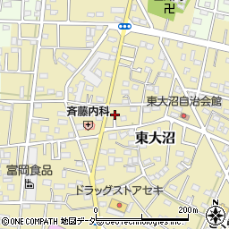 埼玉県深谷市東大沼169周辺の地図