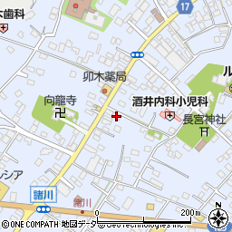 茨城県古河市諸川402周辺の地図