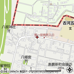 茨城県古河市宮前町周辺の地図