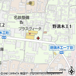 長野県松本市野溝木工周辺の地図