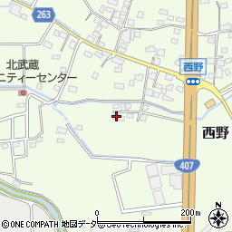 埼玉県熊谷市西野199周辺の地図