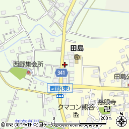 埼玉県熊谷市西野3周辺の地図