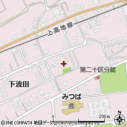長野県松本市波田下波田5549周辺の地図