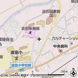 松本市　市役所学校支援センター中間教室波田あかり教室周辺の地図